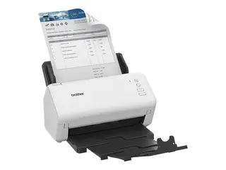 Brother ADS-4100 - Dokumentskanner Dobbel CIS - Dupleks - A4 - 600 dpi x 600 dpi - inntil 35 spm (mono) / inntil 35 spm (farge) - ADF (60 ark) - inntil 5250 skann pr. dag - USB 3.0, USB 2.0 (Host)