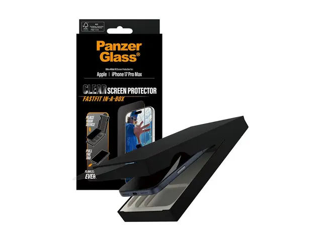 PanzerGlass - Skjermbeskyttelse for mobiltelefon ultra-wide fit wi...