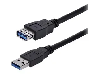 StarTech 1m Black SuperSpeed USB 3.0 Extension Cable A to A Male to Female USB 3 Extension Cable Cord 1 m (USB3SEXT1MBK) - USB-forlengelseskabel - USB-type A til USB-type A - 1 m