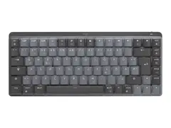 Logitech Master Series MX Mechanical Mini Tastatur - bakbelysning - trådløs - Bluetooth LE - QWERTY - Nordisk (dansk/finsk/norsk/svensk) - tastsvitsj: Linear - grafitt