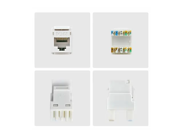 Startech - Trapes-jakk - 180°, 110 punch down - CAT 6 - UTP - RJ-4...