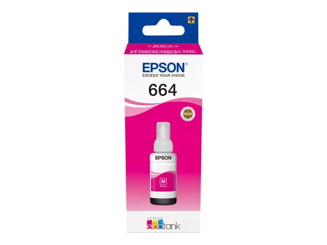 Epson T6643 - 70 ml - magenta - original - blekkrefill - for EcoTa...