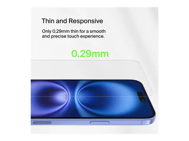 Belkin ScreenForce UltraGlass 2 - Skjermbeskyttelse for mobiltelef...
