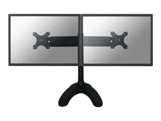 Neomounts FPMA-D700DD - Stativ - full bevegelse for 2 LCD-skjermer - svart - skjermstørrelse: 19"-30" - skrivebordsstativ, malje, skrivebordsmonterbar