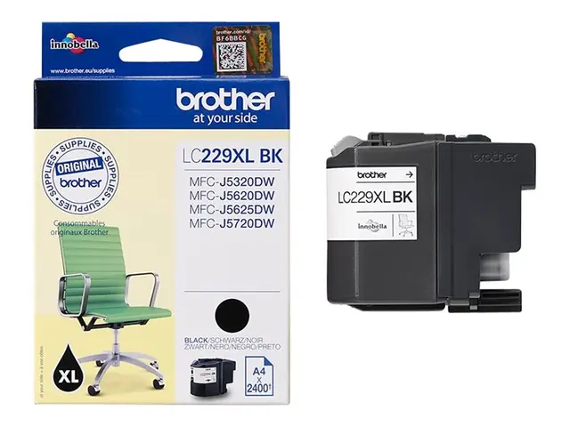 Brother LC229XLBK - Svart - original - blekkpatron - for Brother M...