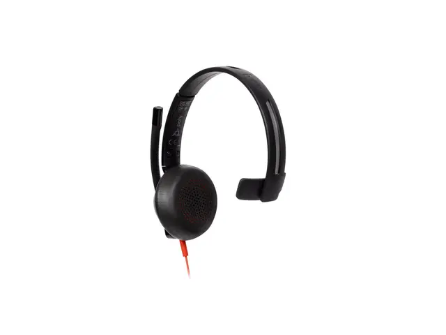 HP Poly Blackwire 5210 - hodesett 3,5 mm jakk, USB-C