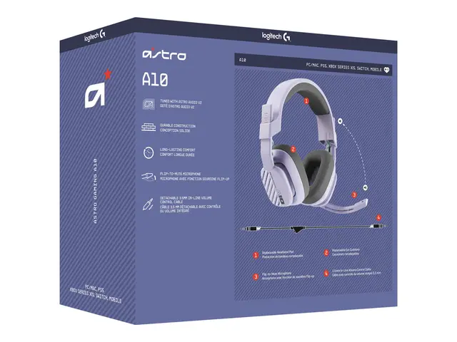 ASTRO Gaming A10 Gen 2 - Hodesett - full størrelse - kablet - 3,5 ...