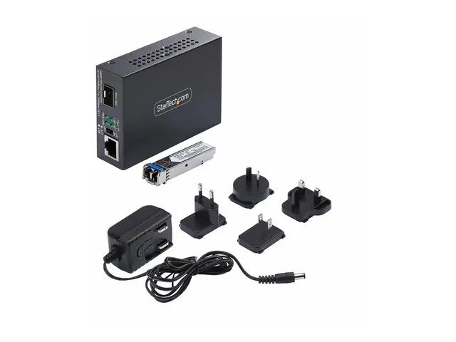 Startech - Fibermedieomformer 1GbE over fiberoptikk 10Base-T, 1000...
