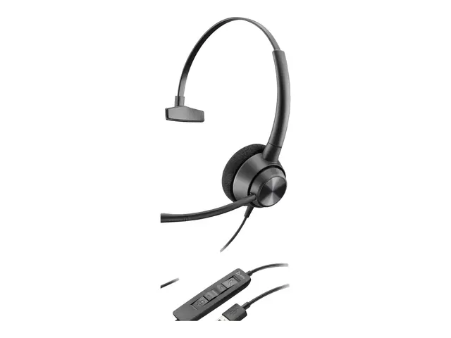 Poly EncorePro 320 - 300 series hodesett on-ear kablet USB-C svart...