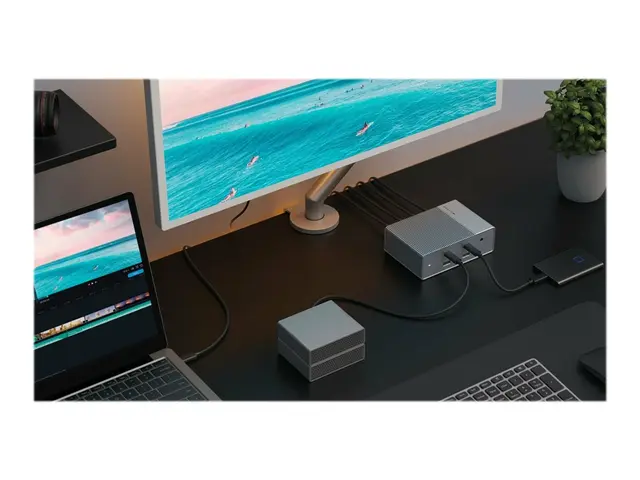 HyperDrive GEN2 - dokkingstasjon USB-C 2 x HDMI, DP 1GbE