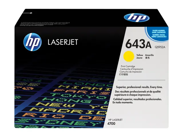 HP 643A - Gul - original - LaserJet - tonerpatron (Q5952A) - for C...