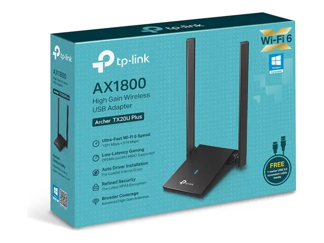 TP-Link Archer TX20U plus V1 - Nettverksadapter USB 3.0 802.11ax