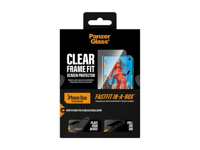 PanzerGlass® Sub Screen Protector iPhone 2026 Fold | Ultra-Wide Fit w. FASTFIT IN-A-BOX 