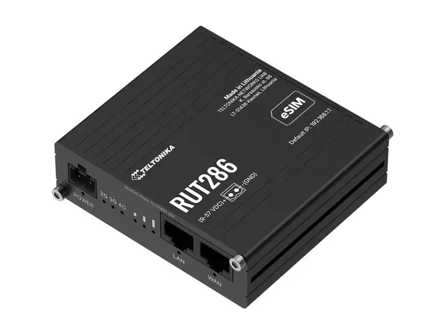 Teltonika RUT286 - Trådløs ruter - WWAN 1-portssvitsj 2,4 GHz - 2G...