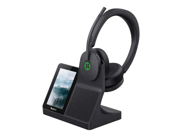 Yealink WH68 Workstation - Hodesett on-ear DECT / Bluetooth trådlø...