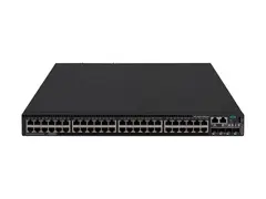 HPE FlexNetwork 5520 48G PoE+ 4SFP+ HI 1-slot Switch Switch - L3 - Styrt - 48 x 10/100/1000 (PoE+) + 4 x 1 Gigabit / 10 Gigabit SFP+ - luftflyt fra side til bakside - rackmonterbar - PoE+ (1440 W) - CTO