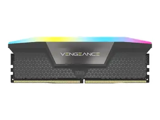 CORSAIR Vengeance RGB - DDR5 - sett 96 GB: 2 x 48 GB - DIMM 288-pin - 6000 MT/s / PC5-48000 - CL36 - 1.40 V - ikke-bufret - grå