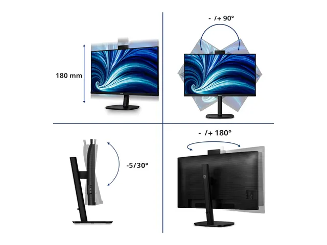 Philips 32B2U3601H - 3000 Series LED-skjerm 32" (31.5" synlig) 256...