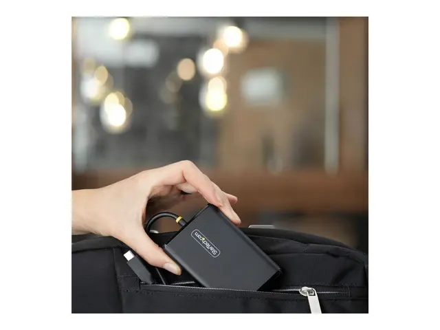 StarTech - USB-C-strømadapter med 1,5 m festet USB-C-kabel AC 110-...