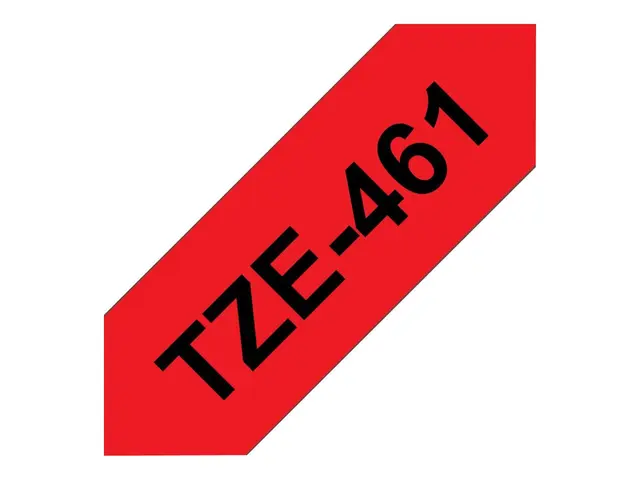 Brother TZe-461 - Svart på rødt Rull (3,6 cm x 8 m) 1 kassett(er) ...
