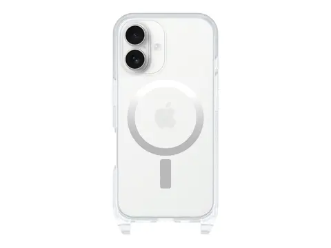 OtterBox React Series - Baksidedeksel for mobiltelefon halskjede - MagSafe-samsvar - blank - for Apple iPhone 16