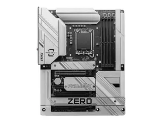 MSI Z790 PROJECT ZERO - Hovedkort ATX - LGA1700-sokkel - Z790 Chipset - USB 3.2 Gen 1, USB 3.2 Gen 2, USB-C 3.2 Gen2, USB-C 3.2 Gen 2x2 - 2.5 Gigabit LAN, Wi-Fi 7, Bluetooth - innbygd grafikk (CPU kreves) - HD-lyd (8-kanalers)