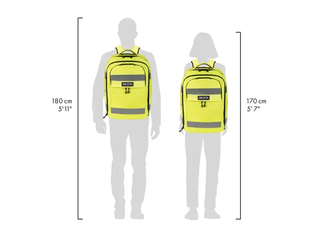 DICOTA Hi-Vis V2 - Ryggsekk - 32-38 liter - polyester, termoplast-...