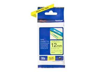 Brother TZe-C31 - Svart på fluorescerende gult Rull (1,2 cm x 5 m) 1 kassett(er) laminert teip - for Brother PT-D210, D600, H110; P-Touch PT-1005, 1010, D210, D450, D800, E550, H101, P300