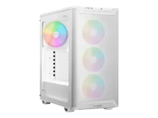 be quiet! Pure Base 501 LX - Midi-t&#229;rn ATX - sidepanel med vindu (herdet glass) - ingen str&#248;mforsyning (ATX / PS/2) - hvit - USB/lyd