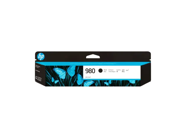HP 980 - 203.5 ml - svart - original - blekkpatron - for Officejet...