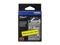 Brother HSe-631E - Svart p&#229; gult Rull (1,12 cm x 1,5 m) 1 kassett(er) hengeboks - varmekrympetape - for P-Touch PT-D800, PT-E300, PT-E310, PT-E550, PT-P700, PT-P750, PT-P900, PT-P950