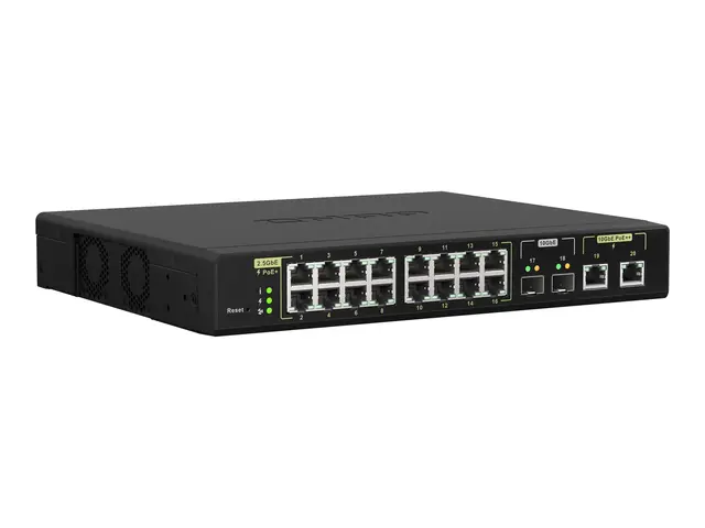 QNAP QSW-M2116P-2T2S - Switch - Styrt - 16 x 100/1000/2.5G (PoE+) ...