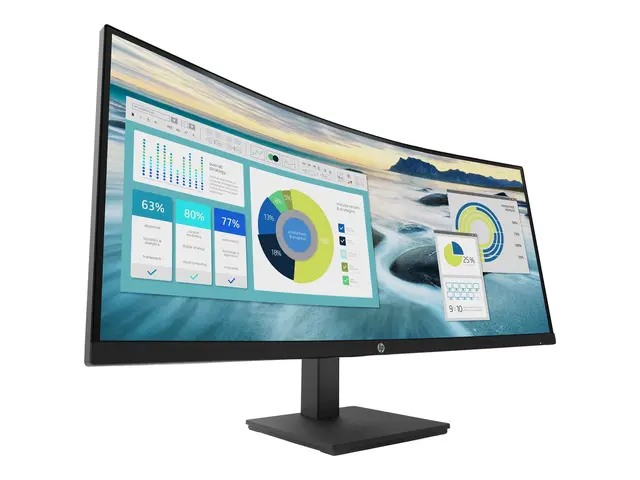 HP P34hc G4 - P-Series - LED-skjerm - kurvet - 34" - 3440 x 1440 W...