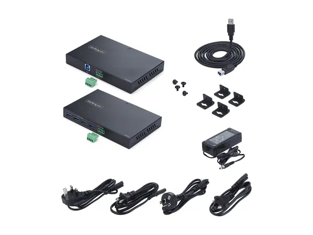 Startech - USB-utvider USB 3.0 over CAT 6a/7/8 4 porter opp til 10...