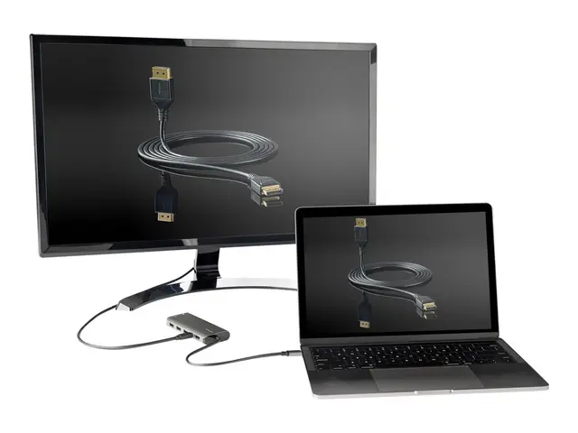 StarTech.com USB C Multiport Adapter, USB-C to HDMI or Mini Displa...