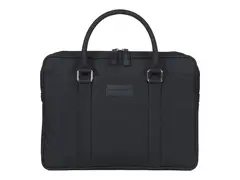 dbramante1928 Stelvio Slim Laptop Bag PURE Notebookbæreveske - 14" - svart, sølvfinishmaskinvare