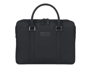 dbramante1928 Stelvio Slim Laptop Bag PURE Notebookbæreveske - 14" - svart, sølvfinishmaskinvare