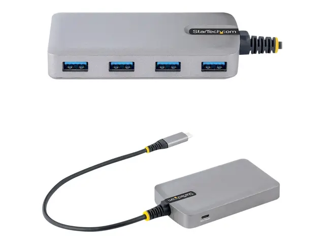 StarTech.com 4-Port USB-C Hub, USB 3.0 5Gbps, Bus Powered, Type-C ...