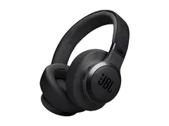 JBL LIVE 770NC - Hodetelefoner med mikrofon full størrelse - Bluetooth - trådløs, kablet - aktiv støydemping - 3,5 mm jakk - svart