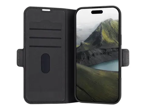 dbramante1928 Bergen Pro - Lommebok for mobiltelefon løsvekt - plastikk - svart - for Apple iPhone 16 Plus