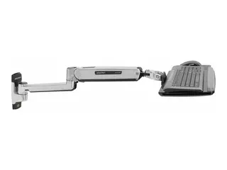 Ergotron LX - Monteringssett (sitte-st&#229;-arm, utvidelse, sokkel, tastaturbakke, utrekkbart musebrett, h&#229;ndleddsst&#248;tte, musholder) for tastatur / mus - polert aluminium - veggmonterbar - for P/N: 45-353-026
