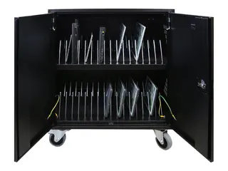 LEBA NoteCart Flex Extended 32 - Vogn (kun lading) for 32 nettbrett / notebook-er - USB-C lading - l&#229;sbar - skjermst&#248;rrelse: inntil 15,6&quot;