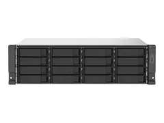 QNAP TS-1673AU-RP - NAS-server 16 brønner - kan monteres i rack - SATA 6Gb/s - RAID 0, 1, 5, 6, 10, JBOD, 5 hot spare, 6 hot spare, 10 hot spare - RAM 16 GB - Gigabit Ethernet / 2.5 Gigabit Ethernet - iSCSI støtte - 3U