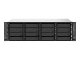 QNAP TS-1673AU-RP - NAS-server 16 brønner - kan monteres i rack - SATA 6Gb/s - RAID 0, 1, 5, 6, 10, JBOD, 5 hot spare, 6 hot spare, 10 hot spare - RAM 16 GB - Gigabit Ethernet / 2.5 Gigabit Ethernet - iSCSI støtte - 3U