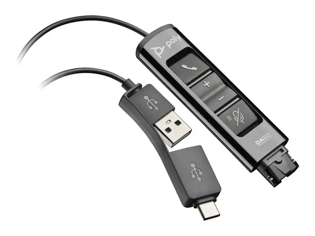 Poly DA85 - Hodetelefonkabel USB, 24 pin USB-C hann til Quick Disc...