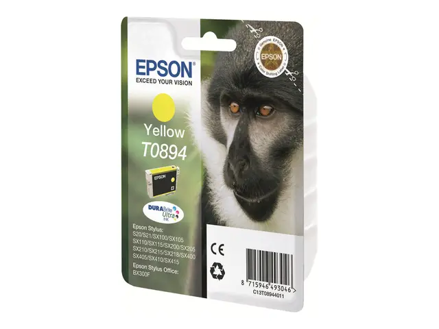 Epson T0894 - 3.5 ml - gul - original - blister - blekkpatron - fo...