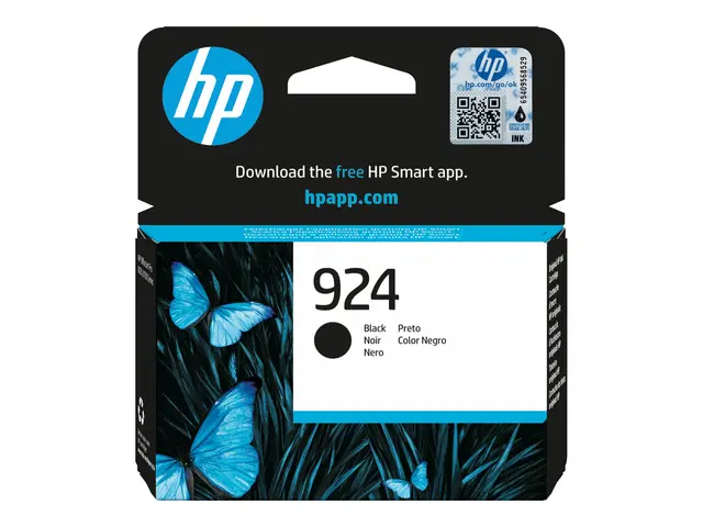 HP 924 - 12.5 ml svart original Officejet blister blekkpatron