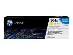 HP 304A - Gul - original - LaserJet - tonerpatron (CC532A) for Color LaserJet CM2320fxi, CM2320n, CM2320nf, CP2025, CP2025dn, CP2025n, CP2025x