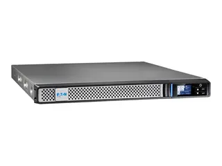 Eaton 5P 650i - Gen 2 - UPS (kan monteres i rack) AC 200/208/220/230/240 V - 520 watt - 650 VA - enkeltfase - ventilregulert blysyre (VRLA) - 9 Ah - RS-232, USB - utgangskontakter: 4 - 1U - 19" - svart/sølv