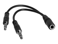 STARTECH.COM MUYHSFMM 3.5 mm 4 Positio Female to 2x 3.5mm Male Headset Adapter